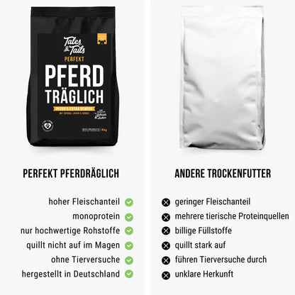 Perfekt PferdTräglich - Softes Trockenfutter - Hundefutter mit Pferd