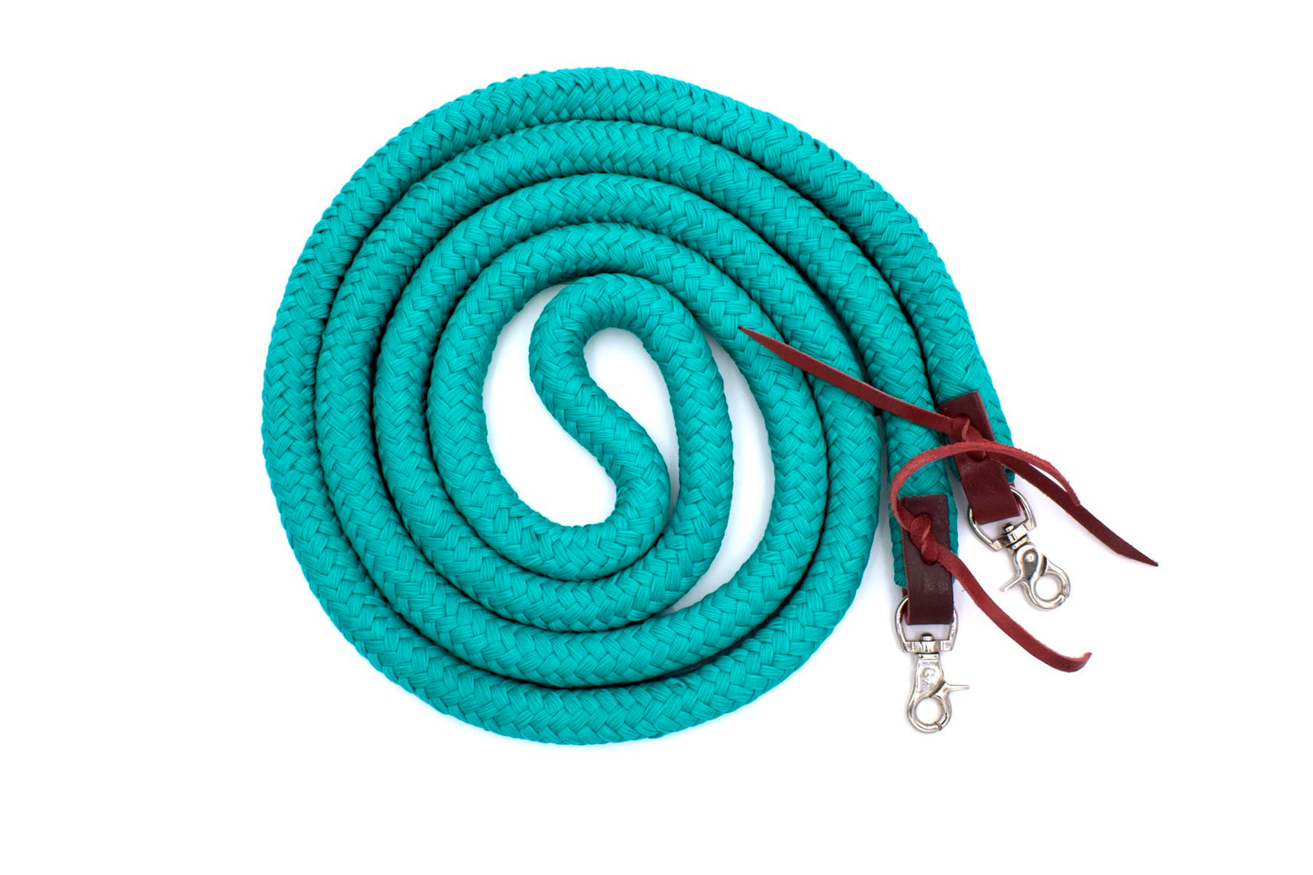 Baumwollzügel geschlossen, Länge 3,1 Meter, türkis