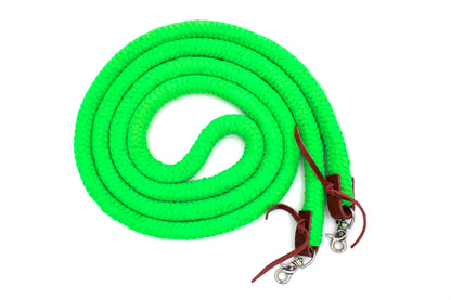 Baumwollzügel geschlossen, Länge 3,1 Meter, grün