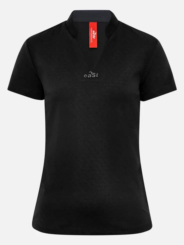 eaSt Shirt Polo - Vorderansicht ärmelloses sportliches Reitshirt cleaner Look
