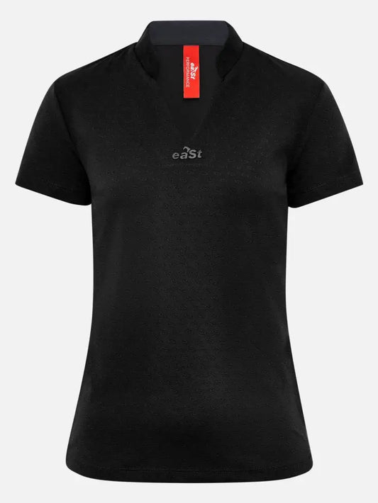 eaSt Shirt Polo - Vorderansicht ärmelloses sportliches Reitshirt cleaner Look
