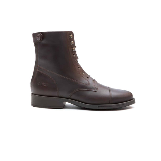 Derby-Stiefeletten aus Leder Braun