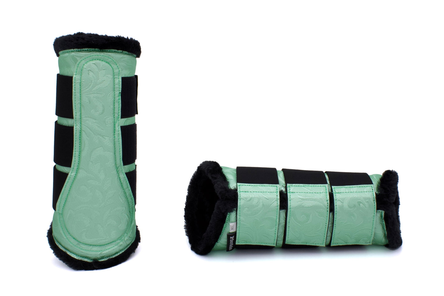 Gamaschen flower light green, Dressurgamaschen