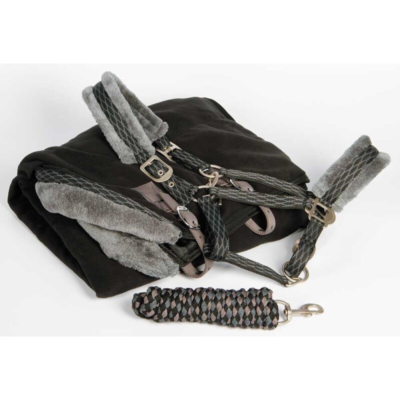 Fleecedecke "Furby" im Set mit Halfter und Strick