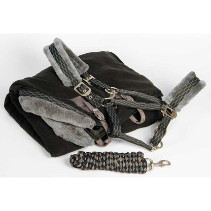 Fleecedecke "Furby" im Set mit Halfter und Strick