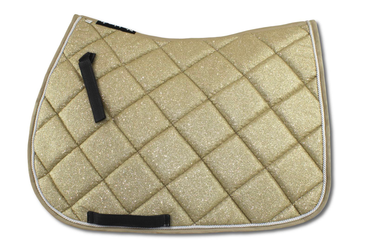 Glitzer Schabracke, champagner - gold