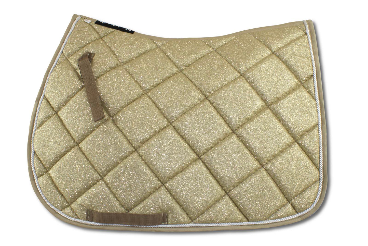 Glitzer Schabracke, champagner - gold