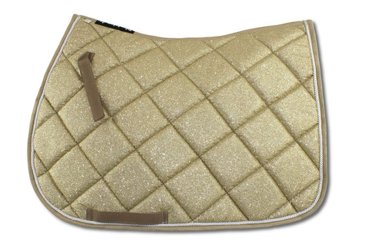 Glitzer Schabracke, champagner - gold