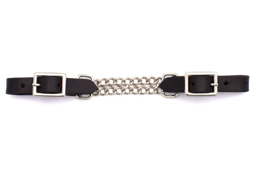 Leder Kinnkette, schwarz