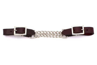 Leder Kinnkette, burgundy