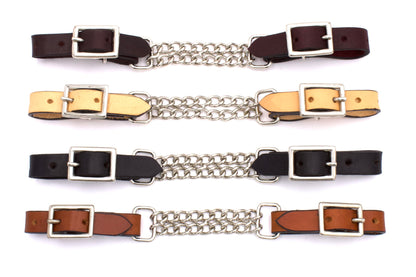 Leder Kinnkette, braun,