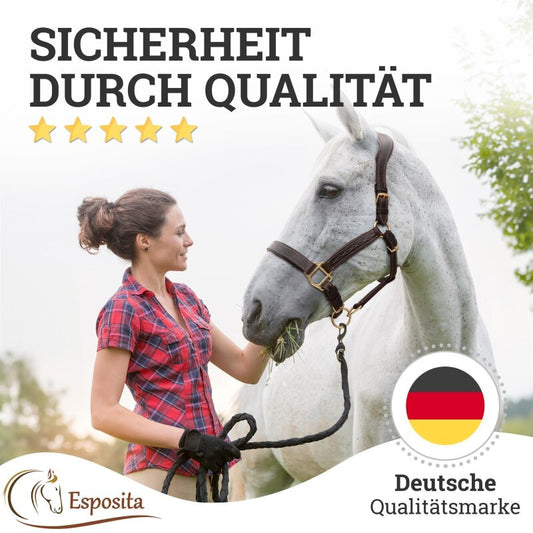 Lederhalfter "Deluxe" anatomisch Schoko Braun