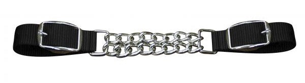 Nylon Kinnkette schwarz