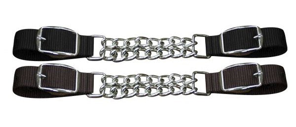 Nylon Kinnkette braun,