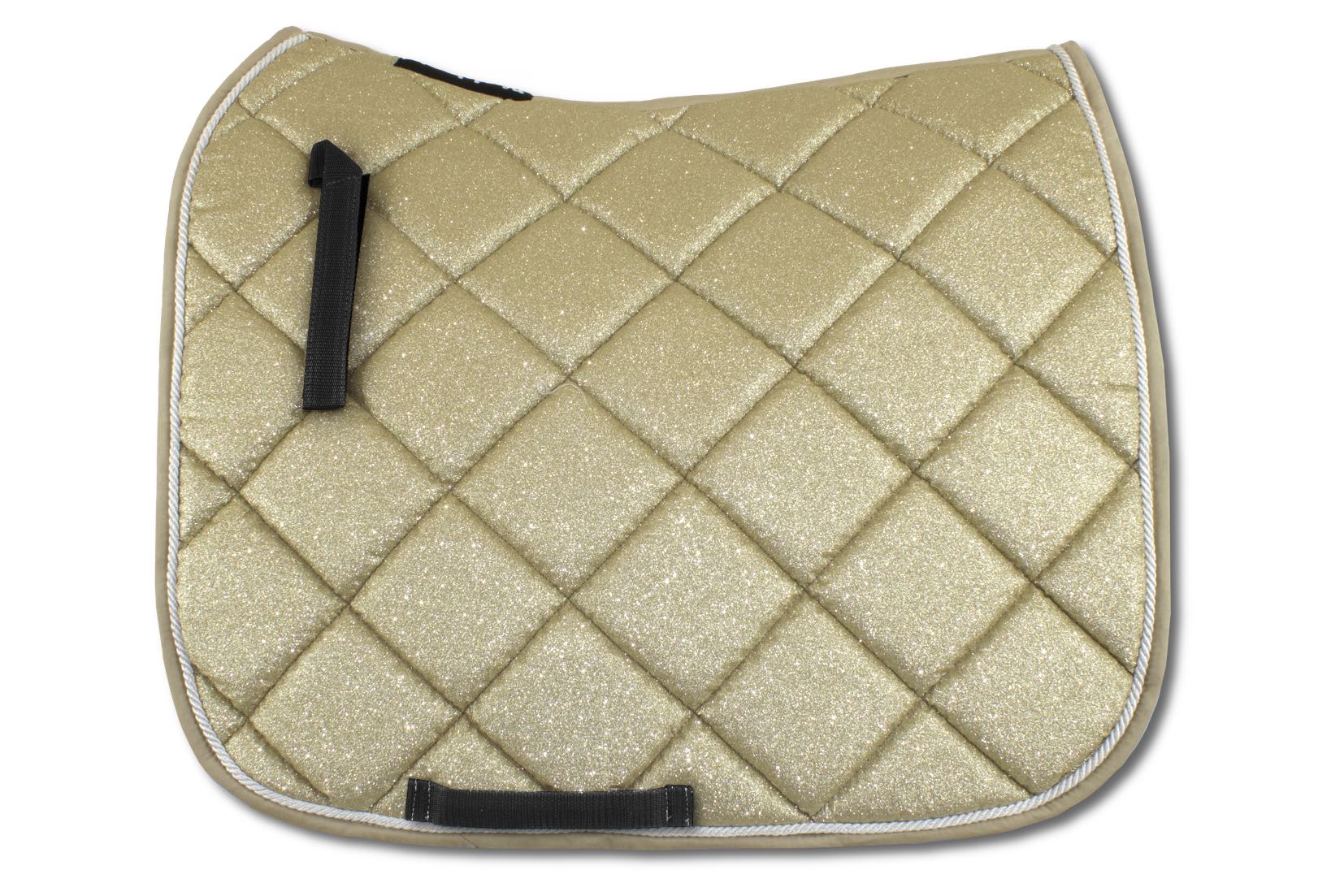 Glitzer Schabracke, champagner - gold