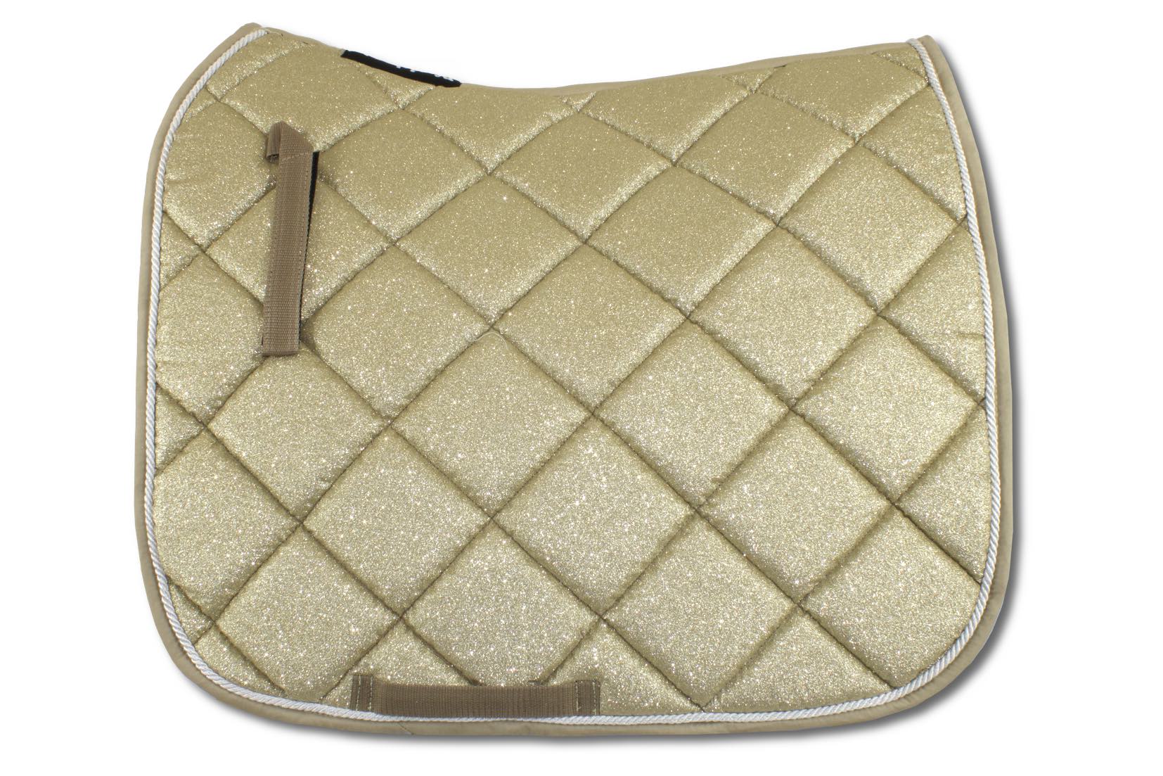 Glitzer Schabracke, champagner - gold