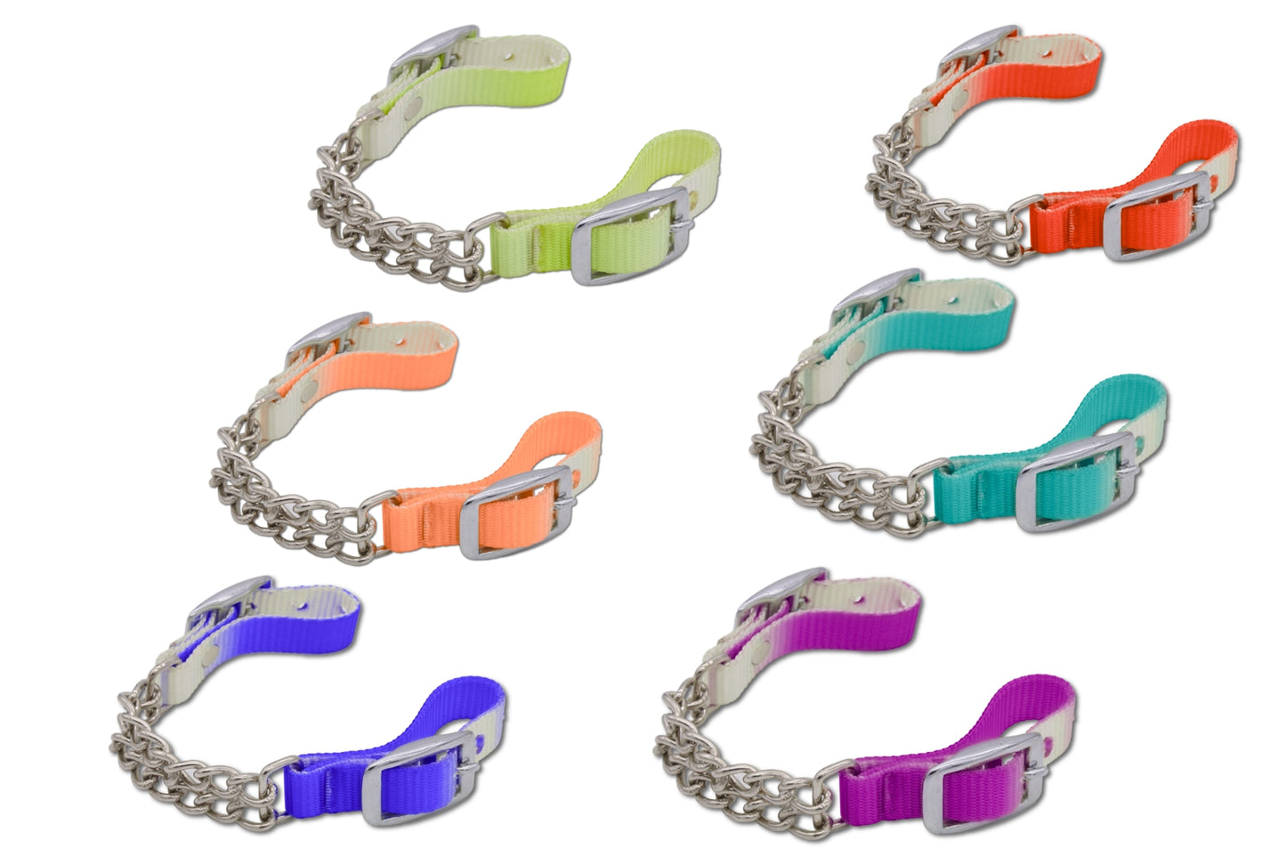 Kinnkette zweifarbig in verschiedenen Farben,