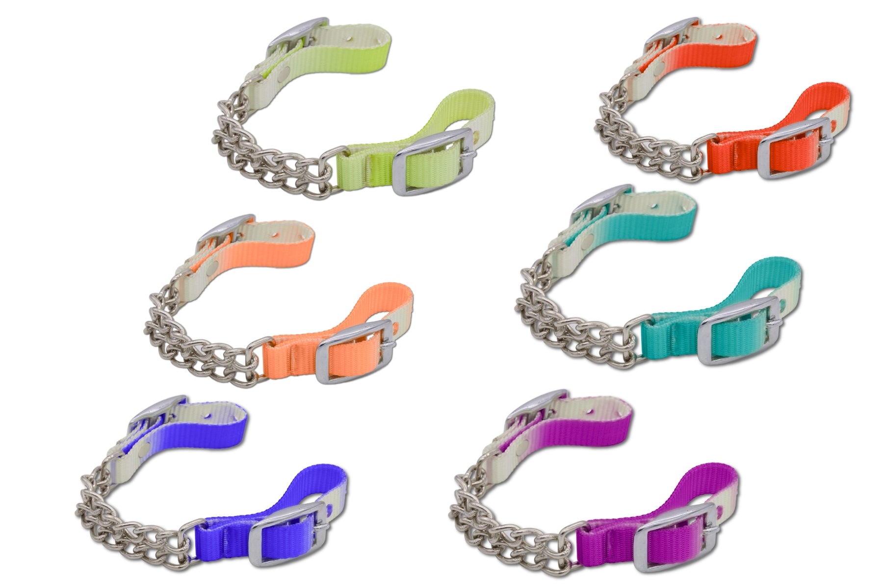 Kinnkette zweifarbig in verschiedenen Farben,