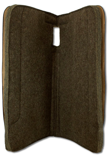 Westernpad Wollfilz mit Punzierung square show,