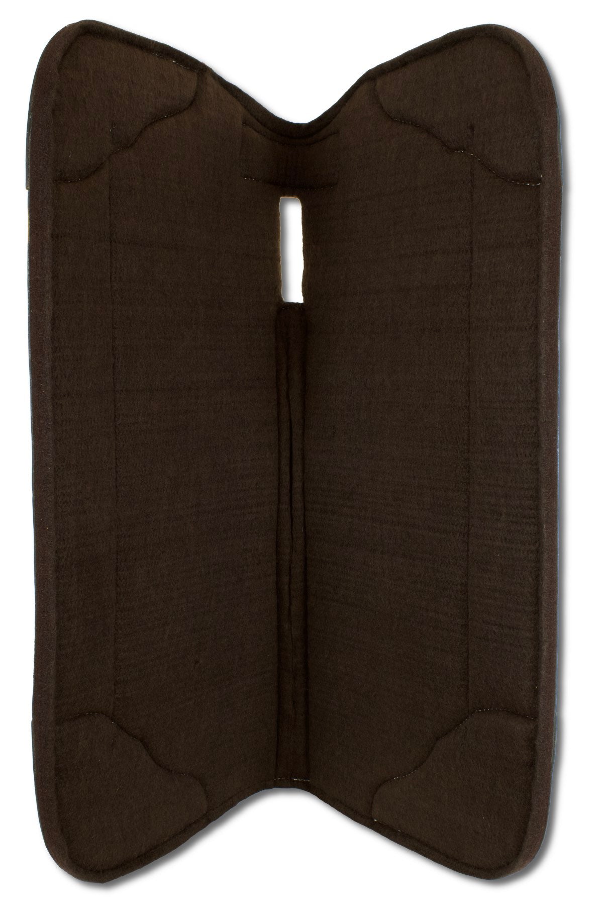 Western-Filzpad, Westernpad mit Lederbesatz Pfeil &amp; Feder, anatomisch,