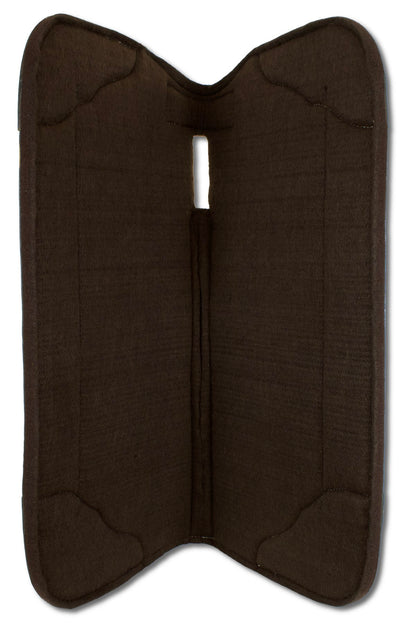 Western-Filzpad, Westernpad mit Lederbesatz Pfeil &amp; Feder, anatomisch,