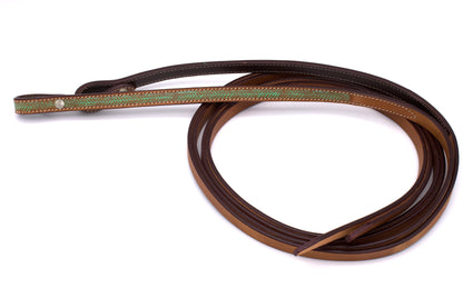 Federoptik Westerntrense, Set aus Kopfstück mit Vorderzeug, türkis, silber-Conchos,