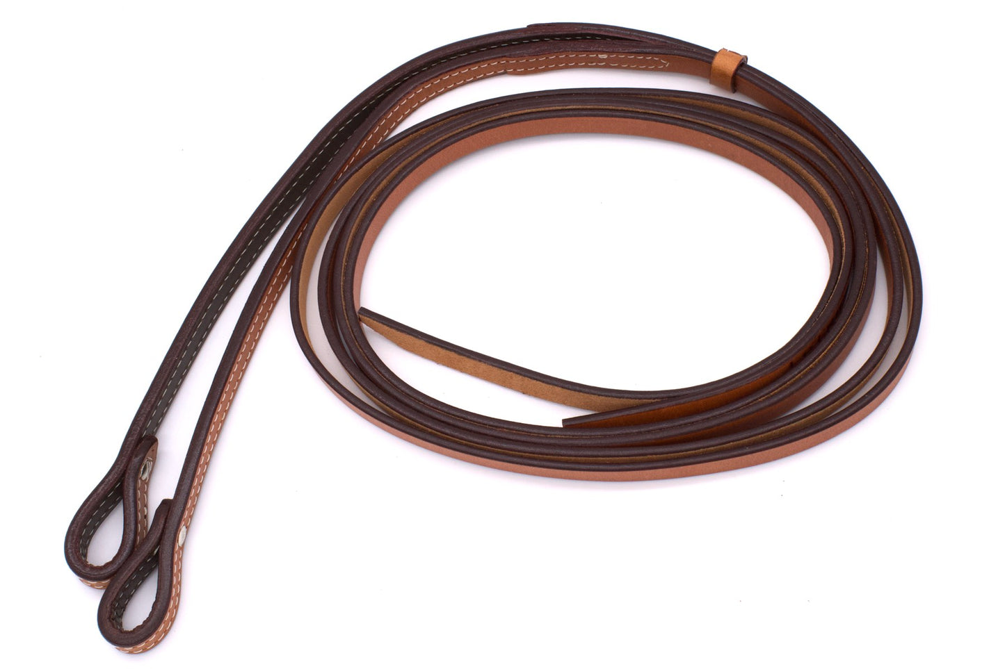 Show Einohr Westerntrense, Kopfstück mit grünem Muster und kufperfarbenen Schnallen,